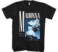 Men's Madonna True Blue T-Shirt Funny Birthday Cotton Tee Vintage Gift Men Women Black L