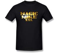 Men's Magic Mike Logo O Neck Tees Casual T Shirt Print Tops Black XL