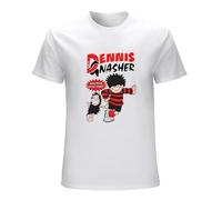 Men's Making Mischief. Dennis The Menace and Gnasher, Vintage Style. Kawaii Clothes Summer Clothes Men Clothings T-Shirts White L