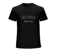Men's Malcolm Young 1953-2017 Rip Rock & Roll Fan Gift T Shirt T-Shirts Black S