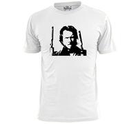 Mens Man with No Name (v2) Western Inspired T Shirt Clint Eastwood WhiteXX-LargeWhiteXXL