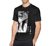 Men's Man's Junji Ito Tomie T-Shirts Tees Casual Blouse Black XXL