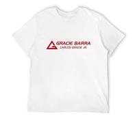 Men's Melanated Gracie Barra Jiu-Jitsu Carlos Gracie Martial Arts - Custom Tee T-Shirts White 3XL