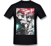 Men's Men Clothing Food Wars Shokugeki No Soma Erina Totsuki Anime Red Cool Men Fashion Short Sleeve T-Shirts Black XXL