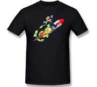 Men's Men Clothing Investing Wallstreetbets WSB to The Moon Fashion Short Sleeve Black T-Shirts Black 3XL