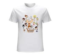 Men's Men Cover Loud House Art Design Funny Novelty T-Shirts White 3XL
