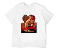 Men's Men Kickboxer Movie Poster Jean-Claude Van Damme Tops O Neck Novelty T-Shirts White 3XL