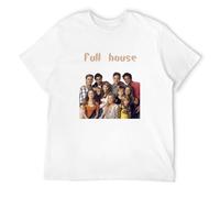 Men's Merry Emperor Youth Artist Short Sleeve Full House T-Shirts White 3XL