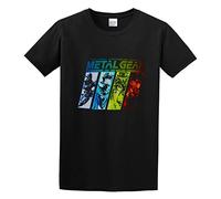 Men's Metal Gear Solid T-Shirt Print Tees Short Sleeve O Neck M