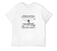 Men's Micerice Theres No Place Id Rather Be Than Beaver Valley - Standard T-Shirts White L