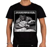 Men's Mike Tyson Everyone Has Soft Side Graphic Quote T-Shirt Black Graphic Unisex Tee Shirt Manches Courtes(3X-Large)