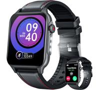 Men's Military Smart Watch 2.0 Inch Smartwatch With Bluetooth Calls 100 Modes Sports Fitness Watch With 3 Led Flashlight Ip67 Waterproof Smart Watch For Android Phone And Iphone