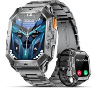 Men's Military Smart Watch With 1000 Mah Battery, 2.13 Inch Amoled Call Bluetooth Ip68 Smartwatch For Android Ios, 100+ Sports Modes, Heart Rate Sleep Monitor, Black