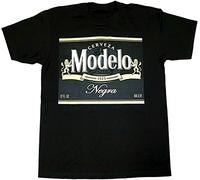 Men's Modelo Negra T-Shirt Mexico Cerveza Mexican Beer Men's Tee 100% Cotton Black XXL