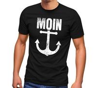 Mens Moin Anchor Retro Print Print Maritime Nordic Fashion T-Shirt