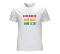 Men's More More Dogs More Irish Political T-Shirts White XL