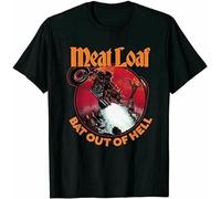 Men's Motorcycle Meat Loaf Bat Out of Hell T-Shirt Black S