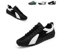 Men's Mule Sneakers Vintage Plaid Casual Sports Shoes Breathable Sneakers with Round Toe Non-Slip Comfortable Loafers (1PCS/B,39)