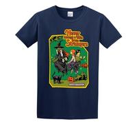 Men's Never Accept A Ride from Strangers Cotton T Shirt Navy L