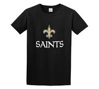 Men's New Orleans American Football Saints Lightweight Men Cotton Blend Shirt T Shirt T-Shirts Black S