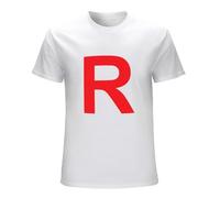 Men's New Team Rocket Pokem3On Anime Cartoon Size S to 3XL Tee Shirt T-Shirts White 3XL