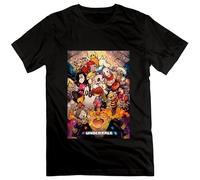 Men's Night Spread Undertale Black Cotton T-Shirts Black L