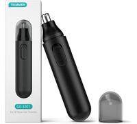 Men's Nose Trimmer With Double Edged Non-Pulling Blade, Battery Powered, Washable And Waterproof Ipx7 Design, Easy To Use, For Men And Women