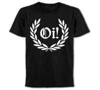 Men's Oi! LaurelPunk Rock Skinhead Hardcore Summer T-Shirt 3XL