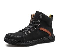 Men's Orthopedic Safety Work Shoes, Men Non Slip on Shoes, Shock Absorption, Non-Slip (Black,47)