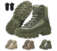 Mens Orthopedic Support Anti-Puncture Work Boots,Waterproof Hiking Boot,Lightweight Tactical Combat Boots (Army Green, Adult, Adulte, Homme, 36, Numérique, Système Taille Chaussures EU, Large)