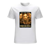 Men's Paid Cover in Full Movie Film Trap Hip Hop NY New York Mens T-Shirts White XL