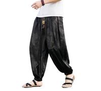 Men's Pants Spring Autumn Sport Cuffed Harlan Trouser-Black-X-Large