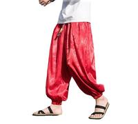 Men's Pants Spring Autumn Sport Cuffed Harlan Trouser-Red-Large