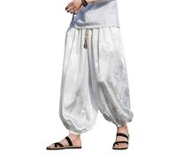 Men's Pants Spring Autumn Sport Cuffed Harlan Trouser-White-X-Large