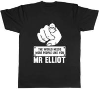 Men's Personalised The World Needs More People Like You Mens Unisex Mens Women 100% Cotton Tee T-Shirts Black M