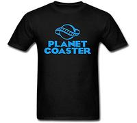 Men's Planet Coaster Game Logo T Shirt Black M