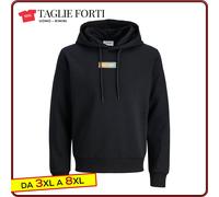men's PLUS SIZE hooded sweatshirt cotton fleece from 3xl to 8xl Jack & Jones