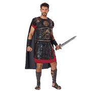 Mens Plus Size Roman Warrior Fancy Dress Costume Plus