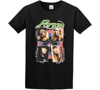 Men's Poison Look What The Cat Dragged in Album Cover Metal Rock Merch Black Manches Courtes(3X-Large)