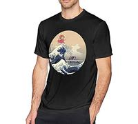 Men's Ponyo Cartoon T Shirt Hip hop Short Sleeve Breathable Round Neck Tee Manches Courtes(3X-Large)