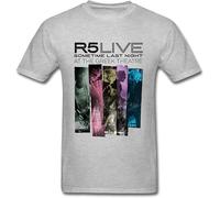 Men's Pop Rock R5 Band Live at The Greek T Shirt Grey XL