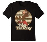 Men's Popular Fashion Fashion Emperor New Groove Kuzco Llama No Touchy Comfortable T-Shirts Black 3XL