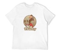 Men's Popular Fashion Fashion Emperor New Groove Kuzco Llama No Touchy Comfortable T-Shirts White XL