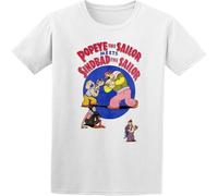 Men's Poster Popeye The Sailor Meets Sindbad T Shirt White 3XL