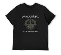 Men's Primordial - to The Nameless Dead Black, Front Back Print Tee - Unisex 100% Cotton T-Shirts Black M