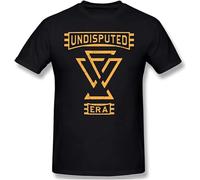 Mens Printed The Undisputed Era Logo Crew Neck Short Sleeve Tee Shirts Black XXL