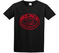 Men's Pro Pain - Contents Under Pressure T Shirt Print Tees T Shirt O Neck Black M