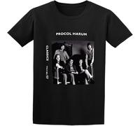 Men's Procol Harum Volume 17 T Shirt Print Tees Short Sleeve O Neck Black L
