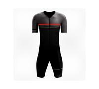 Men's Professional Triathlon Short Sleeve Cycling Skinsuit for Dryness and Comfort - Shockproof Comfortable Fit for Training & Racing