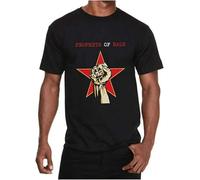 Men's Prophets of Rage Shirt American Rap Rock Group Music Tour Black T-Shirt Manches Courtes(Medium)